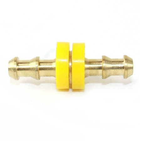 INTERSTATE PNEUMATICS Easy Lock Brass Hose Fittings, Connectors, 1/4 Inch Hose Barb Splicer FL344